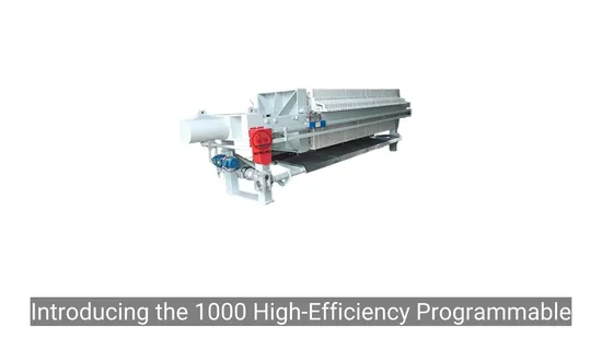 1000 High-Efficiency Programmable Chamber Filter Press for Liquid Separation